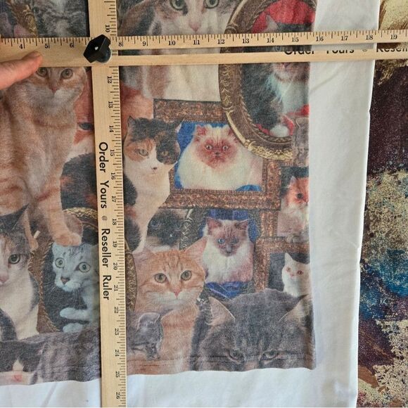 The Lost Gods Shirt Adult Small Cats All Over Print Short Sleeve Graphic Print - Picture 13 of 16